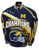 Michigan Wolverines Blue NCAA 11 Time Nationals Champions Twill Jacket