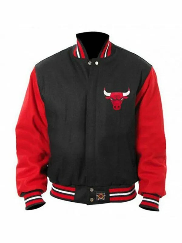 Chicago Red Bulls Letterman Bomber Varsity Wool Jacket