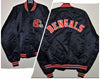 VINTAGE 80's CINCINNATI BENGALS NFL CHALKLINE SATIN THROWBACK SPELLOUT JACKET