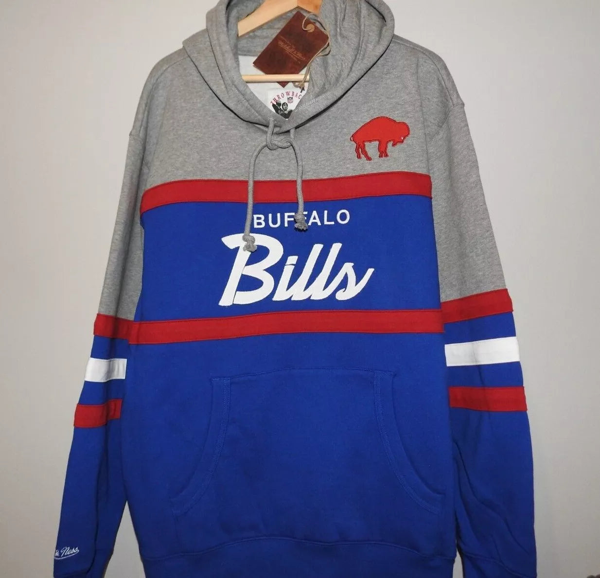 Mitchell & Ness Buffalo Bills Head Coach NFL Hoodie New Mens