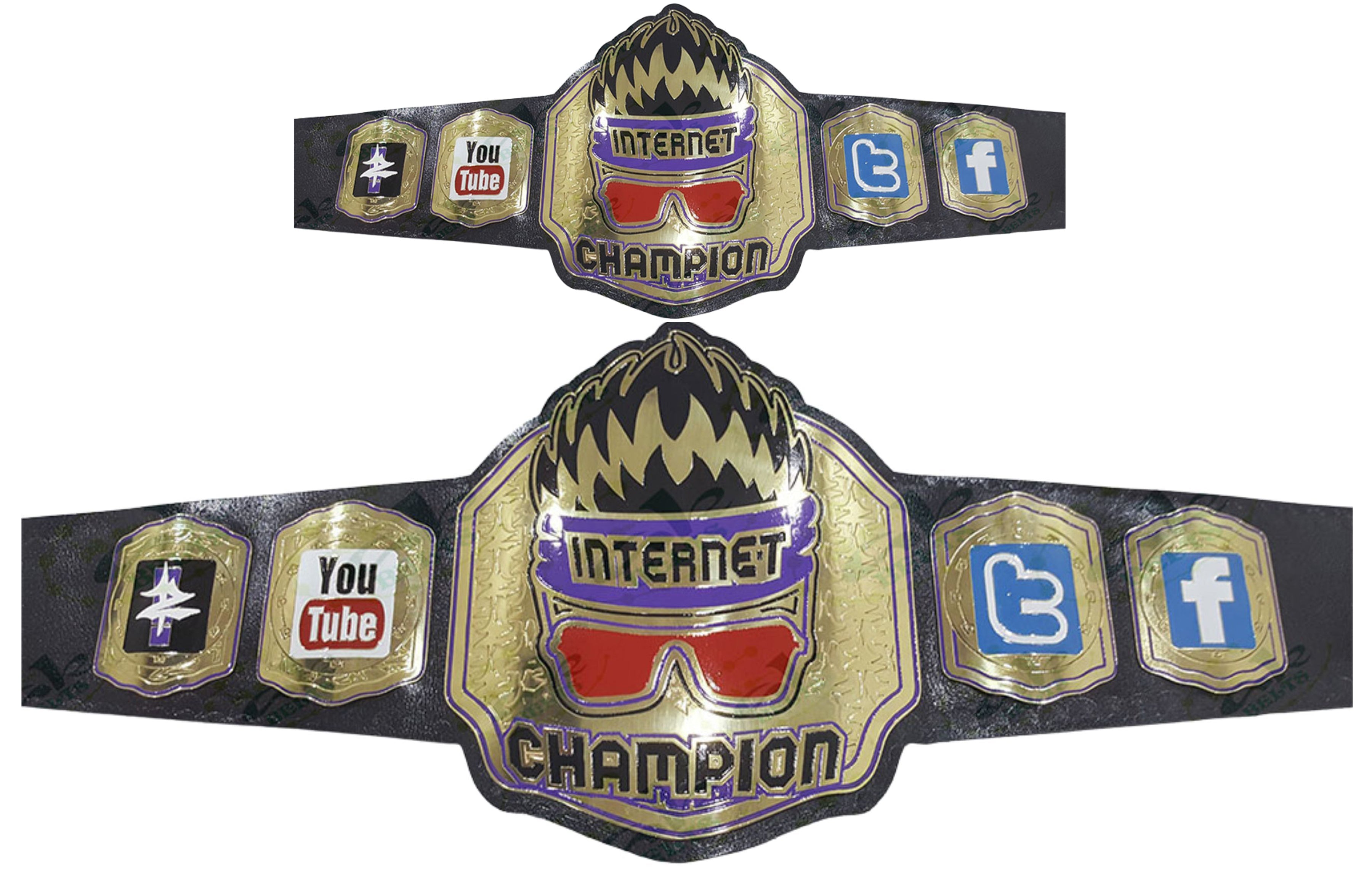 - WWE intercontinental Wrestling Championship Belt 1.5MM-02