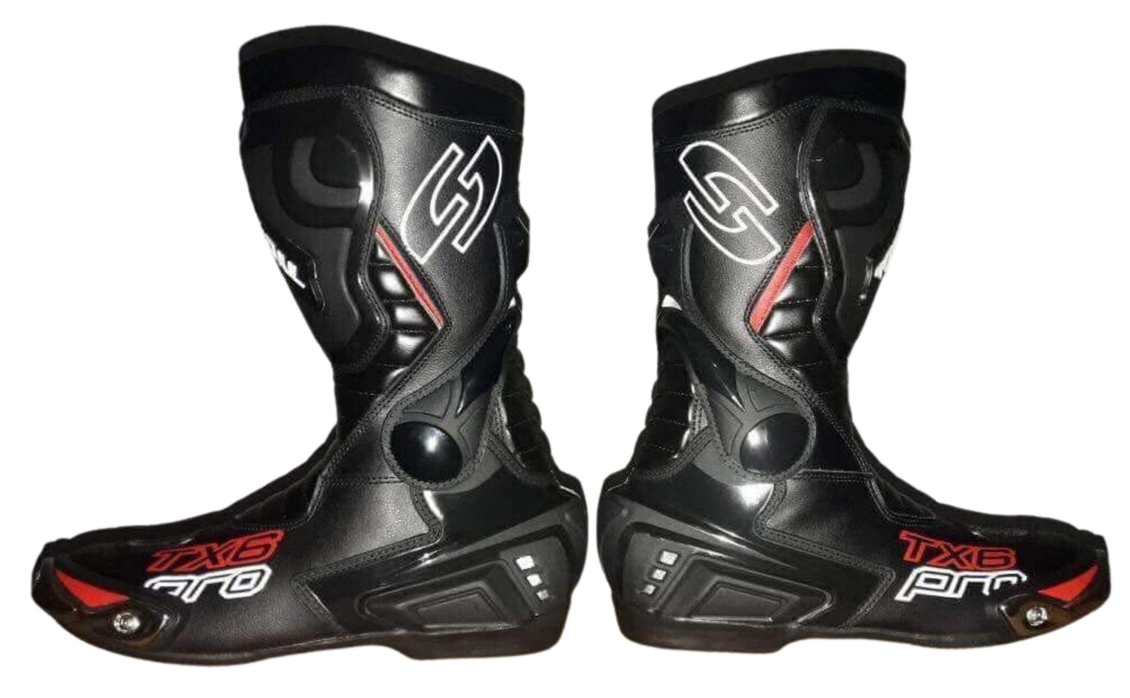 REAL LEATHER HIGH TECH MENS LONG MOTORBIKE MOTORCYCLE RACING SPORTS SHOES BOOTS-025