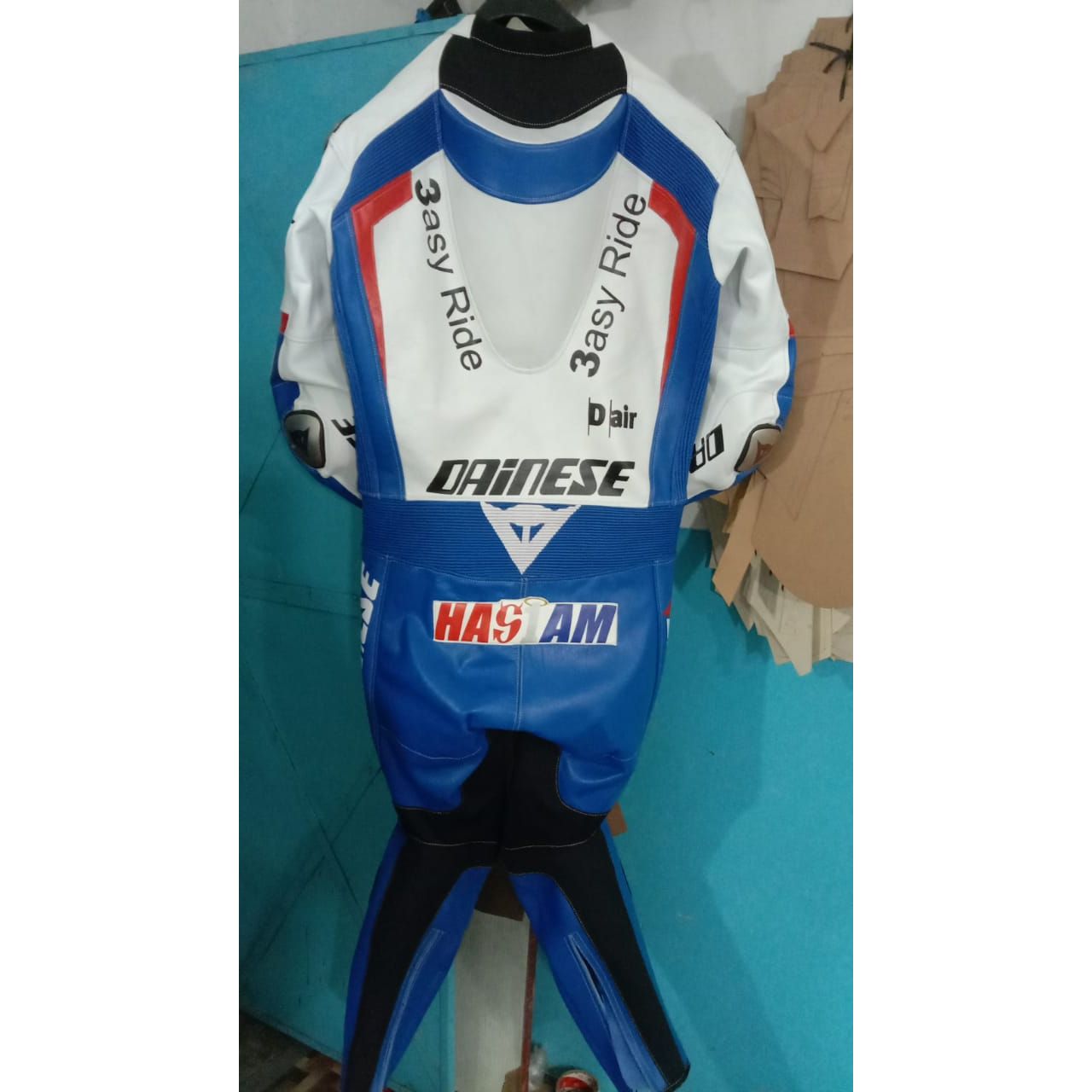 Motorcycle Racing Suit: One-Piece Leather for Bikers-086