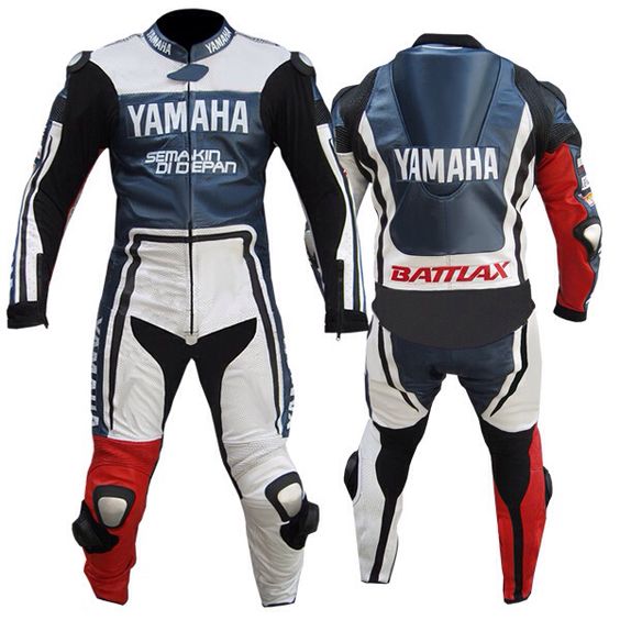 Motorbike Racing Leather Suit-074
