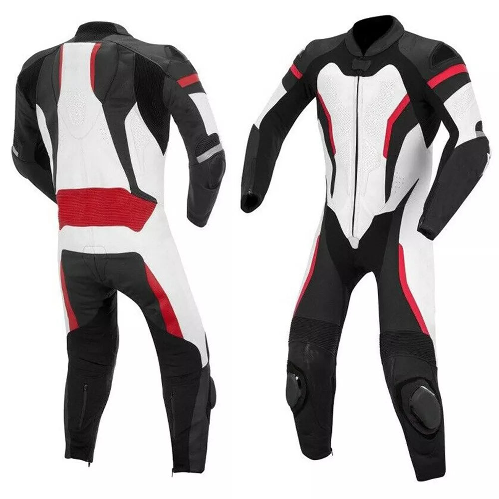 Motorbike Racing Leather Suit-034