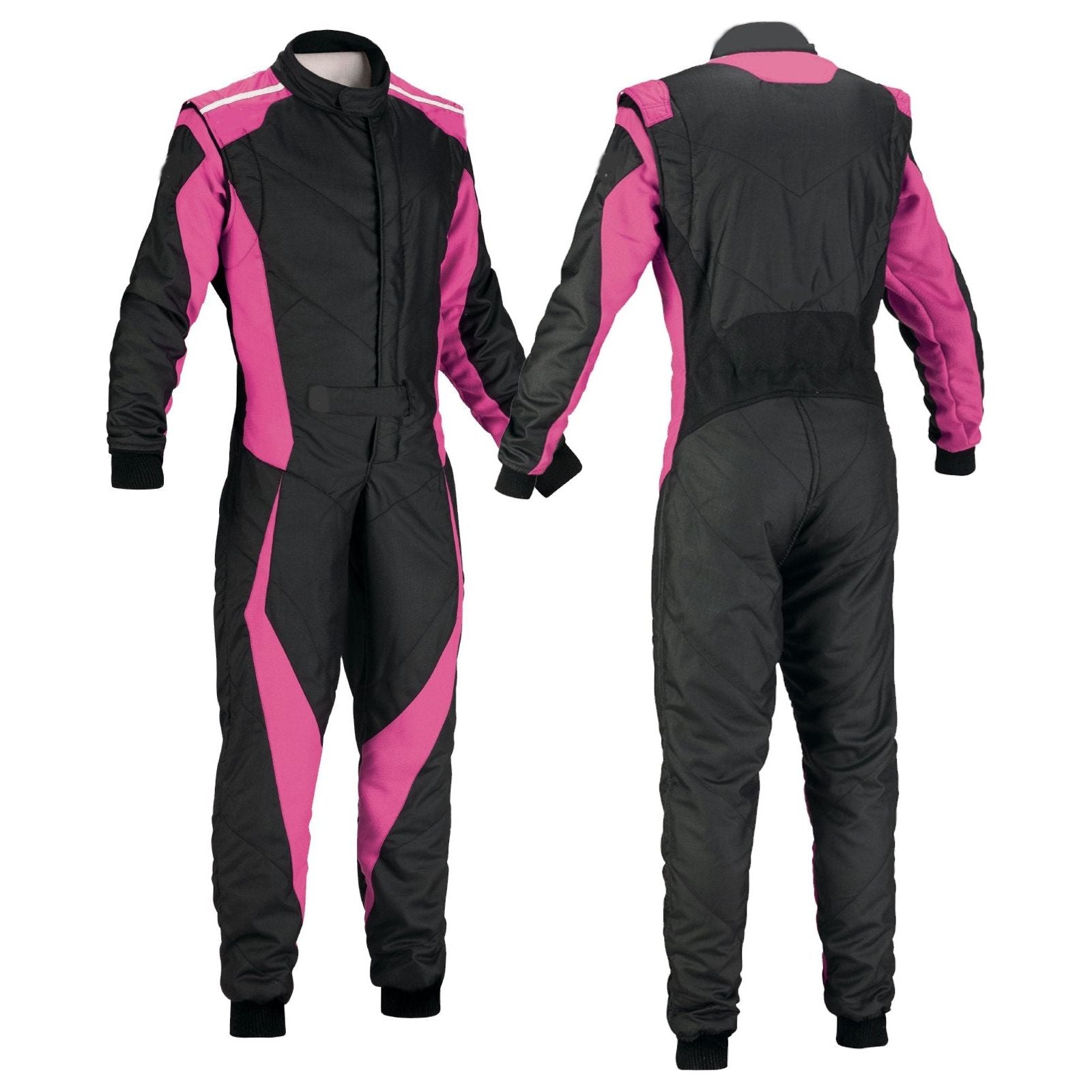 Kart Racing Men/Women Suit Pink And Black color KWX4