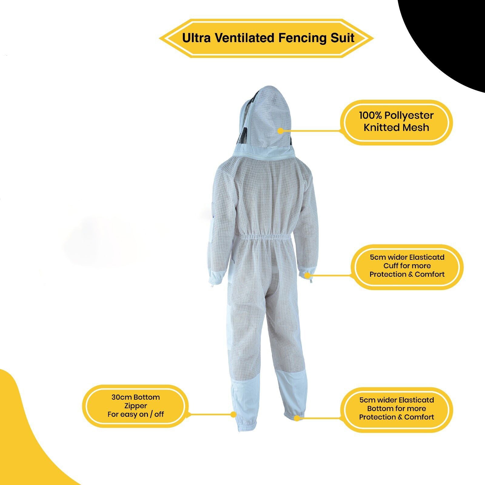 Ultimate Protection for Professional Beekeepers: The Ultra Ventilated Full Body Beekeeping Suit-0005