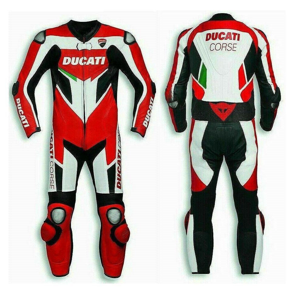 Motorbike Racing Leather Suit-056