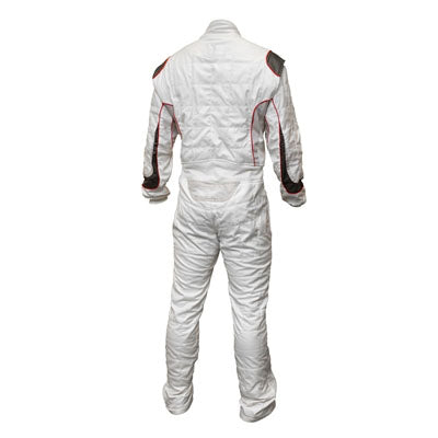 Combinaison de course de kart ND-93 de couleur blanche