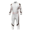 Combinaison de course de kart ND-93 de couleur blanche